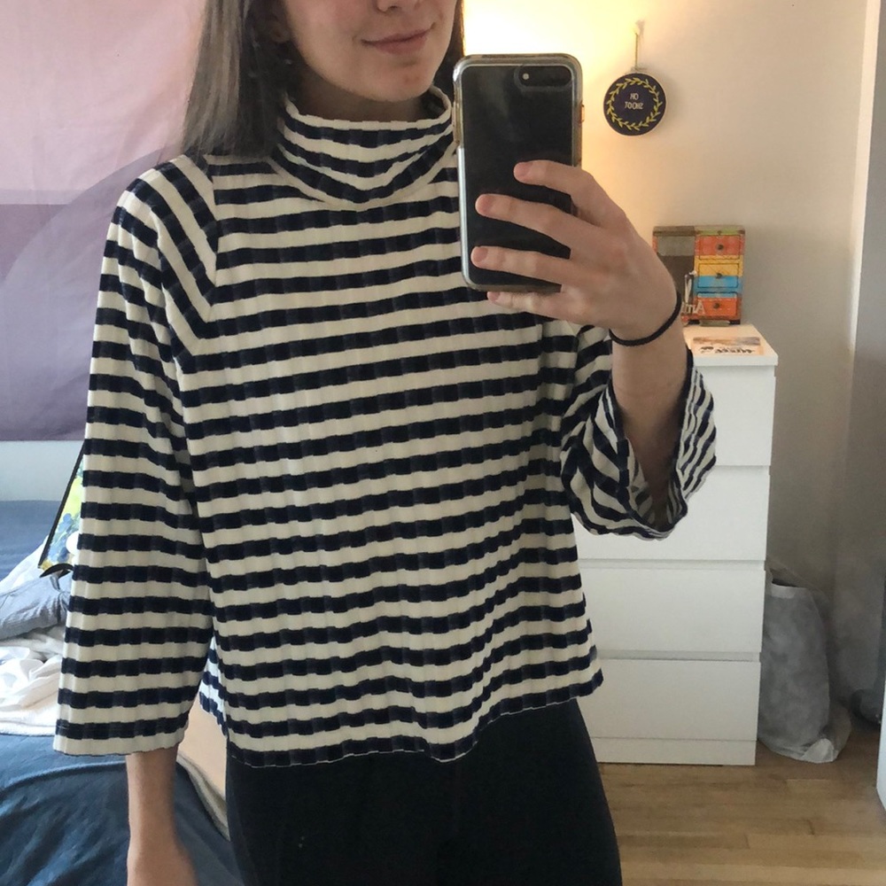Madewell Texture & Thread Turtleneck Top - image 1